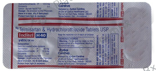 Inditel H 40 12.5/40mg Tablet 10s