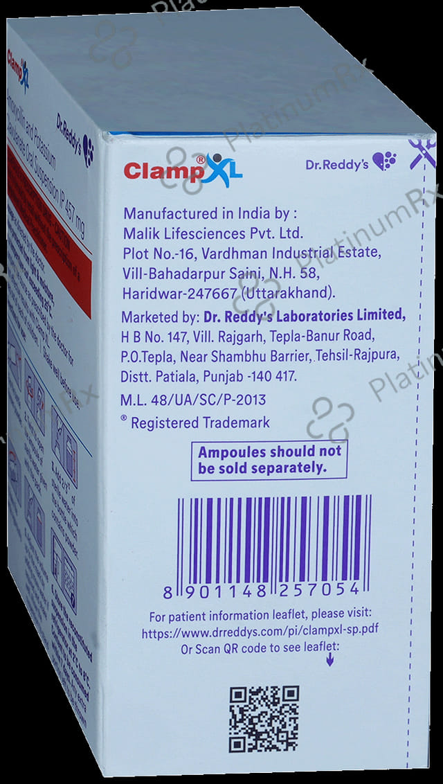 Clamp XL 400/57mg Oral Suspension 60ml