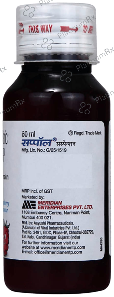 Suppol 250mg Oral Suspension 60ml