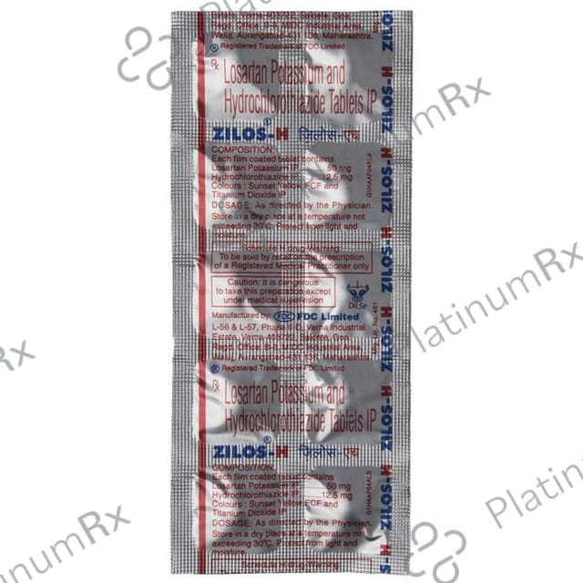 Zilos H 12.5/50mg Tablet 10s