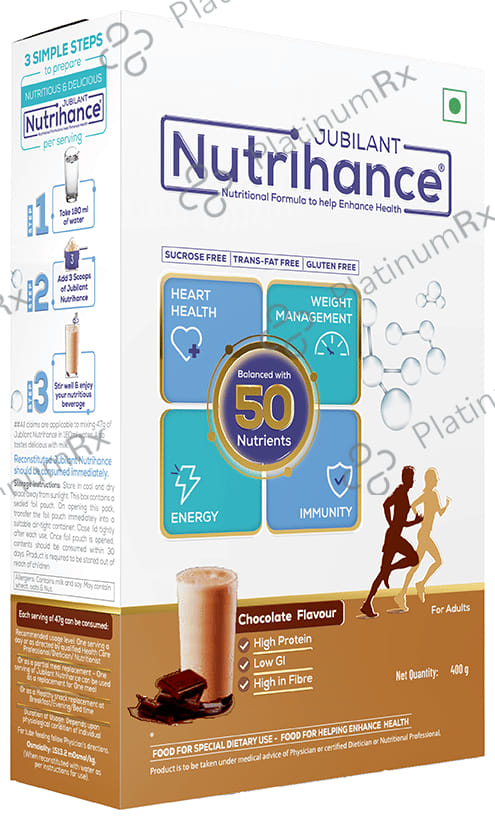 Jubilant Nutrihance Flavour Chocolate Powder 400gm
