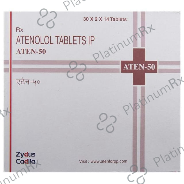 Aten 50mg Tablet 14s