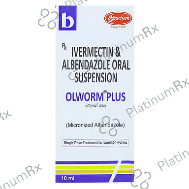Olworm Plus 1.5/200mg Oral Suspension 10ml