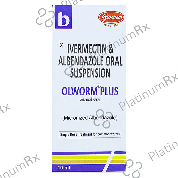 Olworm Plus 1.5/200mg Oral Suspension 10ml