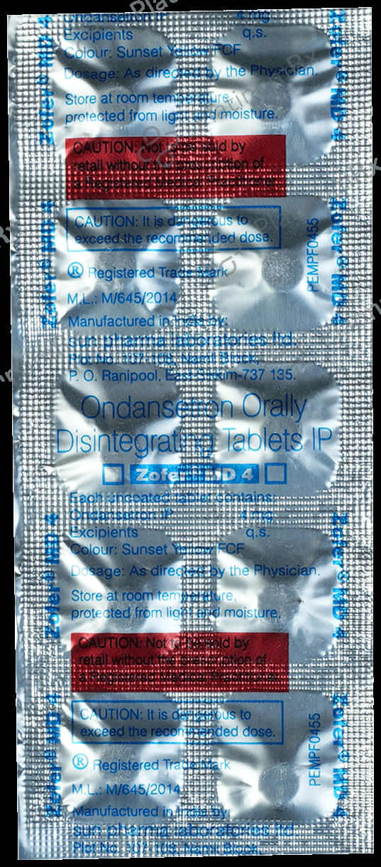 Zofer MD 4mg Tablet 10s