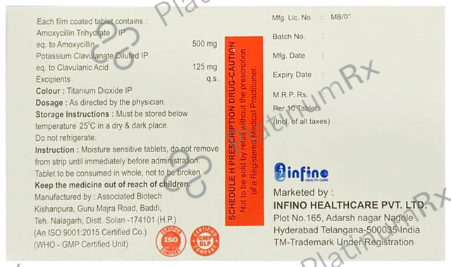 Infimox-CV 625 Tablet