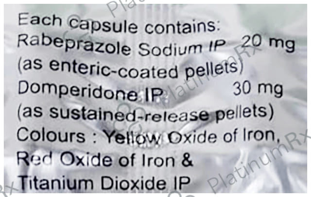 Rabiros D 30/20mg Capsule 15s