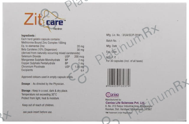 Zitcare Capsule 30s