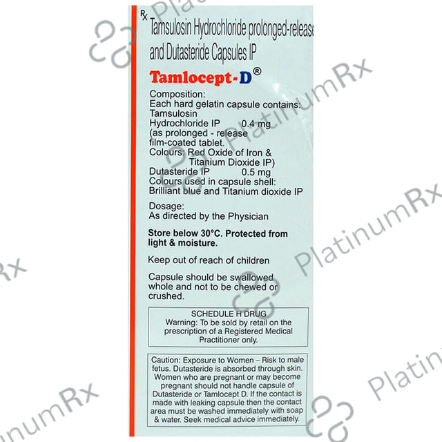 Tamlocept D 0.5/0.4mg Capsule PR 15s