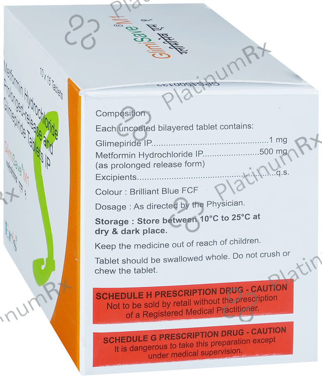 Glimisave M 1/500mg Tablet PR 15s