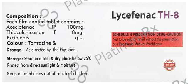 Lycefenac TH 8 Tablet