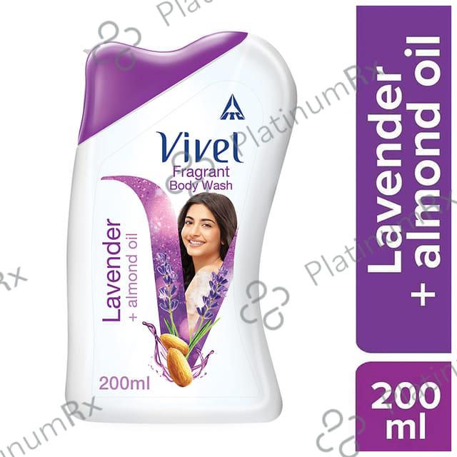 Vivel Lavender + Almond Oil Body Wash 200 ml