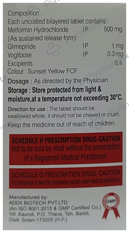 Vogprin-GM 1 Tablet SR