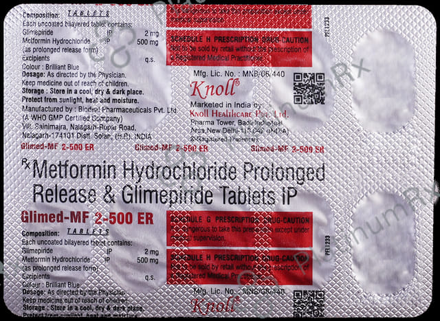 Glimed MF 2mg/500mg Tablet