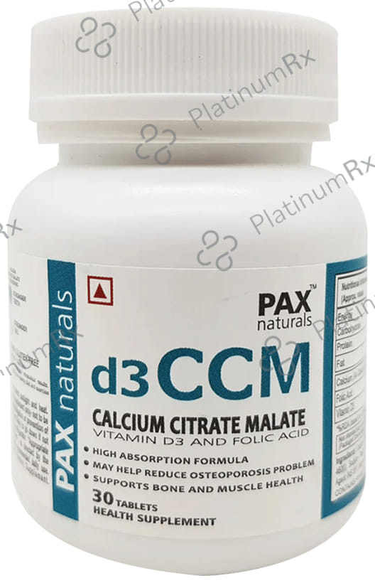 Pax Naturals D3 CCM Tablet 30s