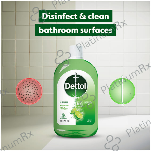 Dettol Multi Purpose Disinfectant Lime Fresh Liquid 1Ltr