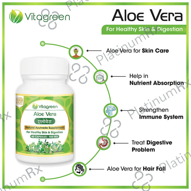 Vitagreen Aloe Vera 500mg Capsule