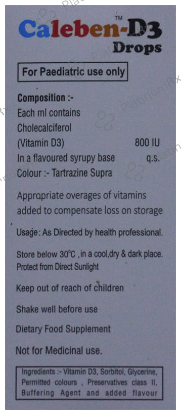 Caleben D3 Oral Drops 30ml
