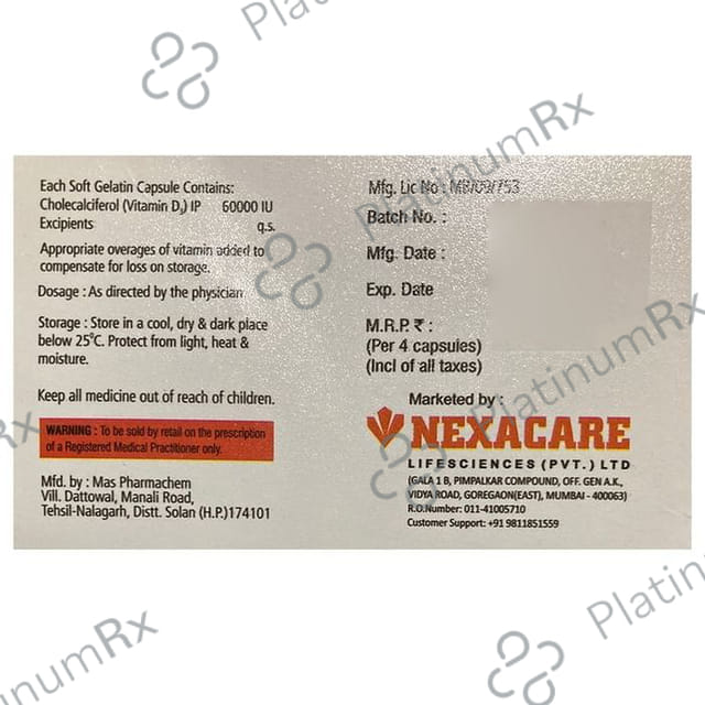 Nexup D3 Soft Gelatin Capsule