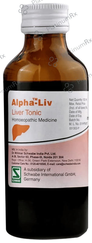 Dr Willmar Schwabe India Alpha-Liv Liver Tonic 500 ml