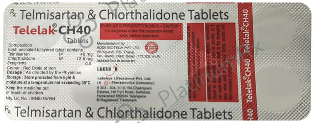 Telelak CH 40mg/12.5mg Tablet