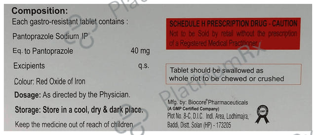 Pantax 40 Tablet 10 tablets Tablet SSV Healthcare