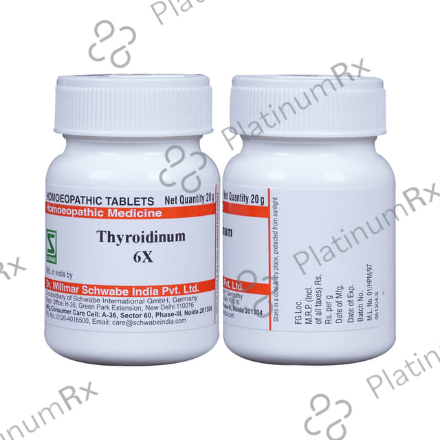 Dr Willmar Schwabe India Thyroidinum Trituration Tablet 6X