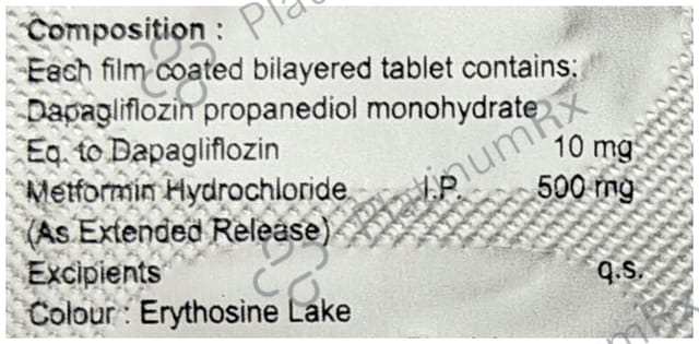 Smartdapa M 10mg/500mg Tablet