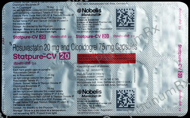 Statpure CV 20/75mg Capsule 10s