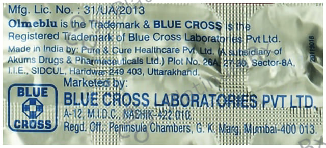 Olmeblu H 12.5/40mg Tablet 15s