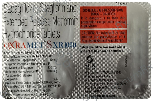 Oxramet S XR 10/1000/100mg Tablet 7s