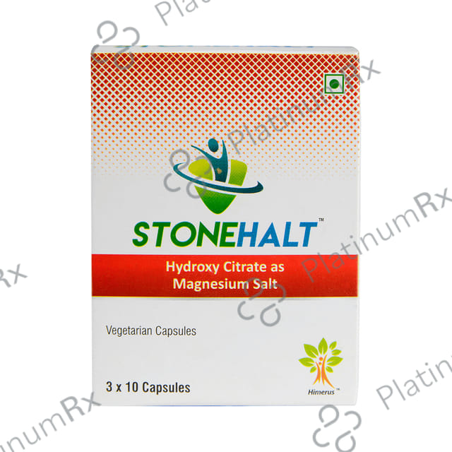 StoneHalt Vegetarian Capsules with Hydroxy Citrate as Magnesium Salt 10 Vegicap