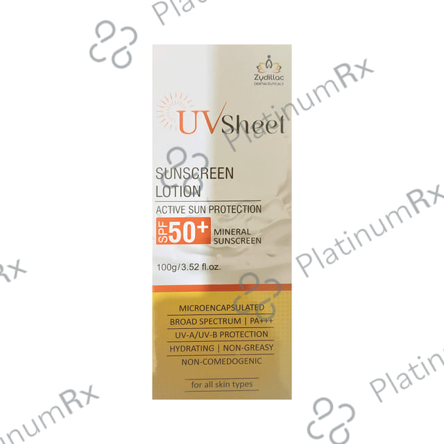 UV Sheet Sunscreen SPF 50+ Lotion 100gm