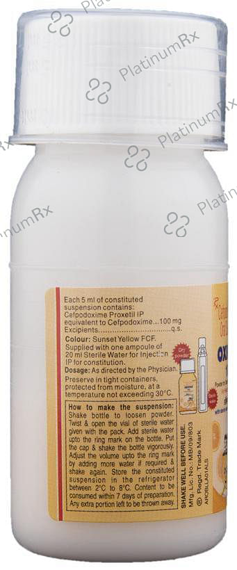 Oxipod 100mg Oral Suspension 30ml