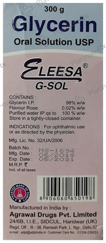 Glycerin Solution 300 Solution