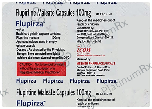 Flupirza 100mg Capsule 10s