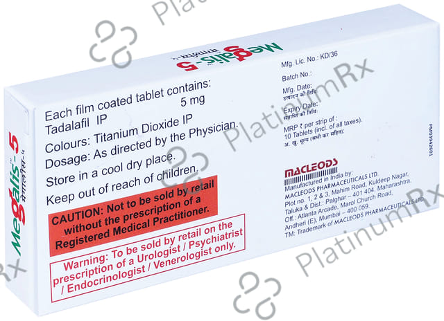 Megalis 5mg Tablet 10s