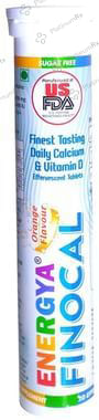 Energya Finocal Effervescent Tablet Orange Sugar Free
