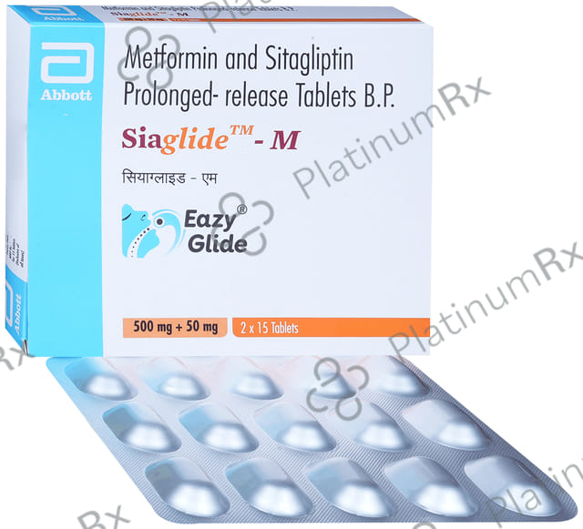 Siaglide M 50/500mg Tablet PR 15s