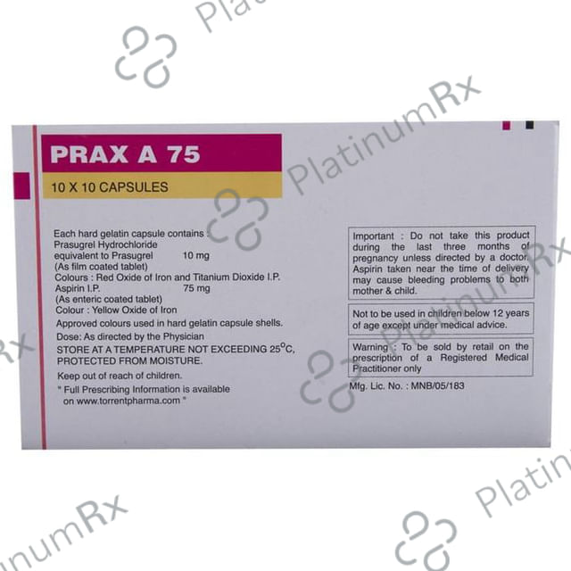 Prax A 75/10mg Capsule 10s