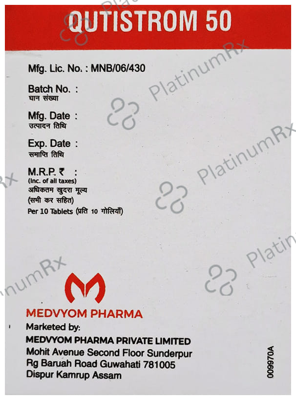 Qutistrom 50 Tablet SR 10s