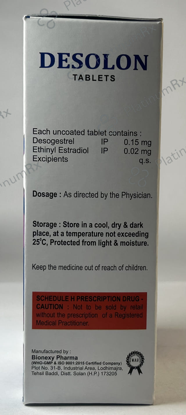 Desolon 0.15/0.02mg Tablet 21s