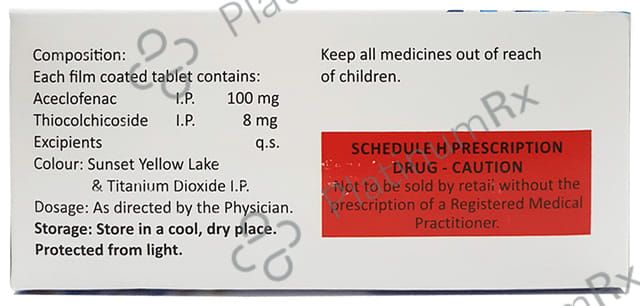 Acentio MR 8/100mg Tablet 10s