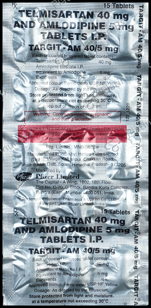 Targit AM 40/5mg Tablet 15s