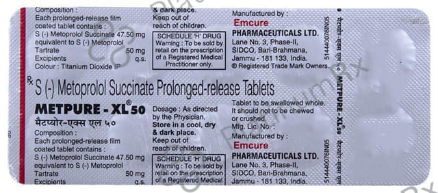 Metpure XL 50mg Tablet 10s