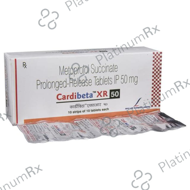 Cardibeta XR 50mg Tablet 10s