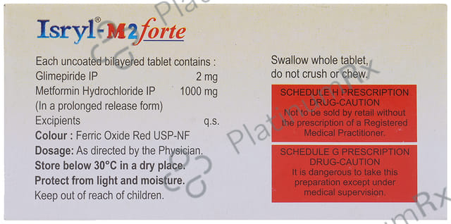 Isryl M2 Forte 2/1000mg Tablet PR 15s