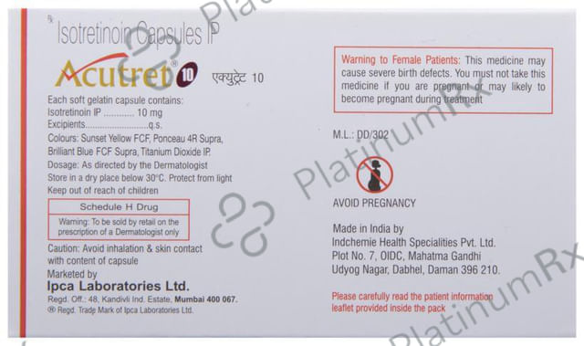 Acutret 10mg Capsule 10s