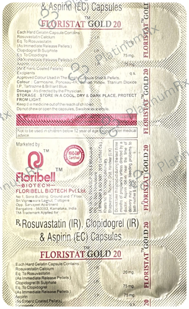 Floristat Gold 20/75/75mg Capsule CR 10s