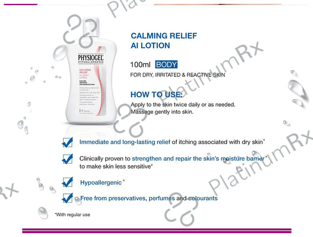Physiogel Hypoallergenic Calming Relief AI Lotion 100ml